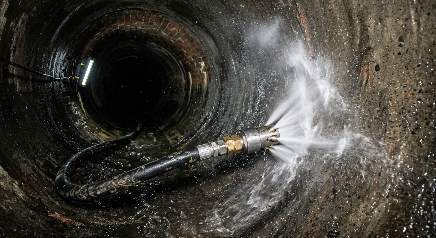 hydrocurage haute pression canalisation Herblay